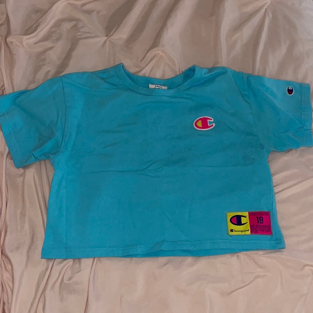 Blue champion crop top!
